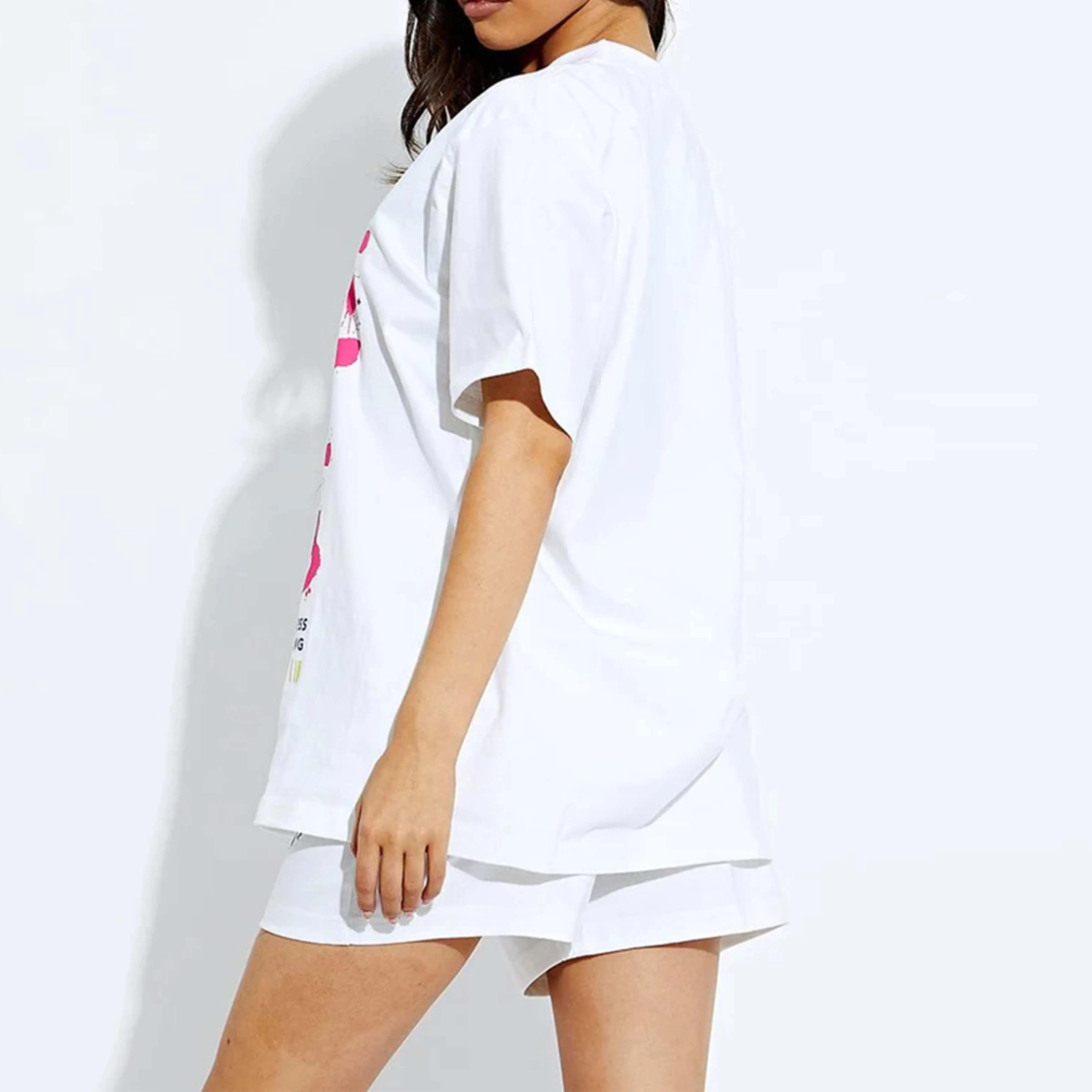 Cheap Price Best Selling Summer Twin Set For Women / Latest Fashion Clothes Casual Women Short T Shirt Twin Set