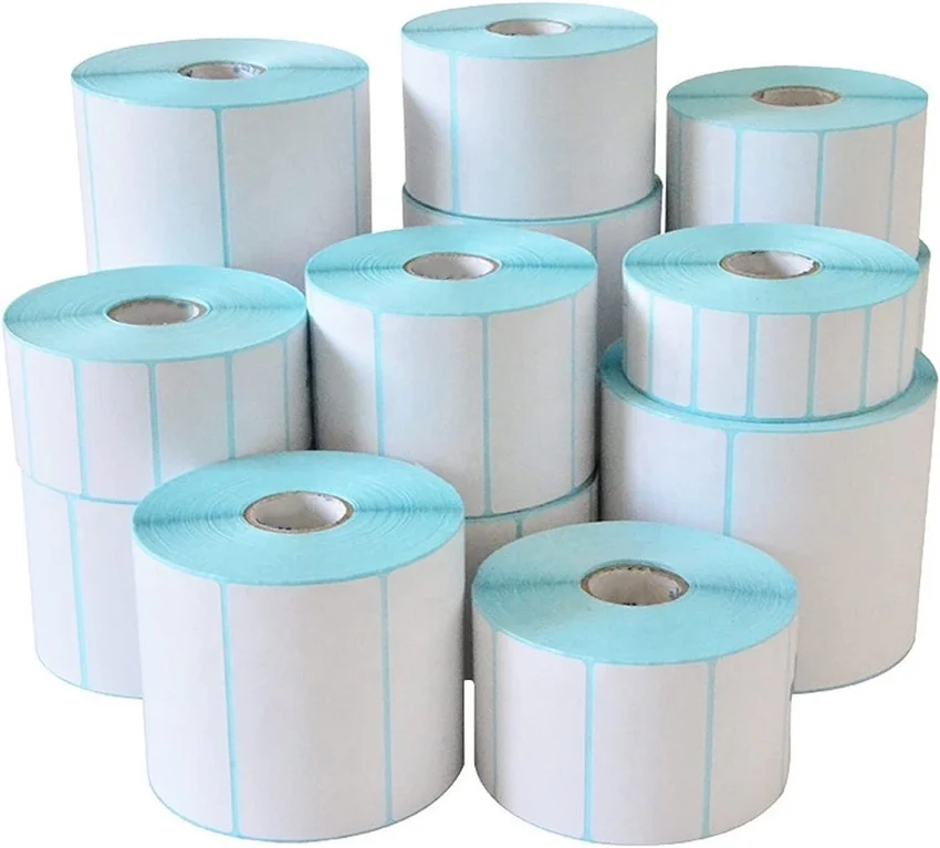 Wholesale Durable Waterproof Matte Self-adhesive Custom Colored Die Cut Thermal Label Sticker