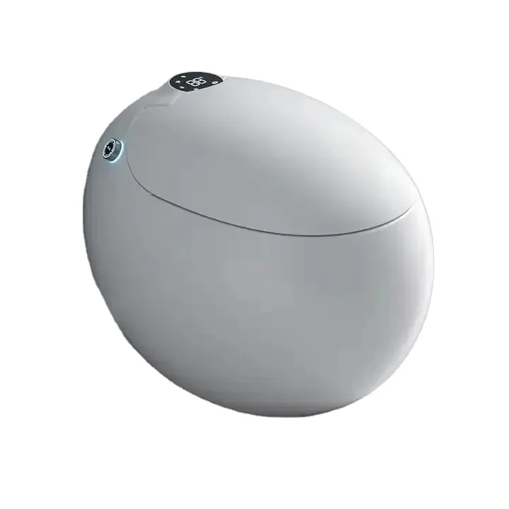 Modern Design Sanitary Ware Ceramic Egg Shaped Smart Toliet Smart Toliet Drying Heater Smart Control Toliet
