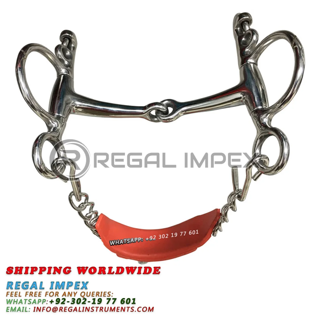 Лошадиное долото из нержавеющей стали Pelham сверло с откидной горловиной крючками и цепью панцирного типа оптовая продажа от поставщика конного оборудования