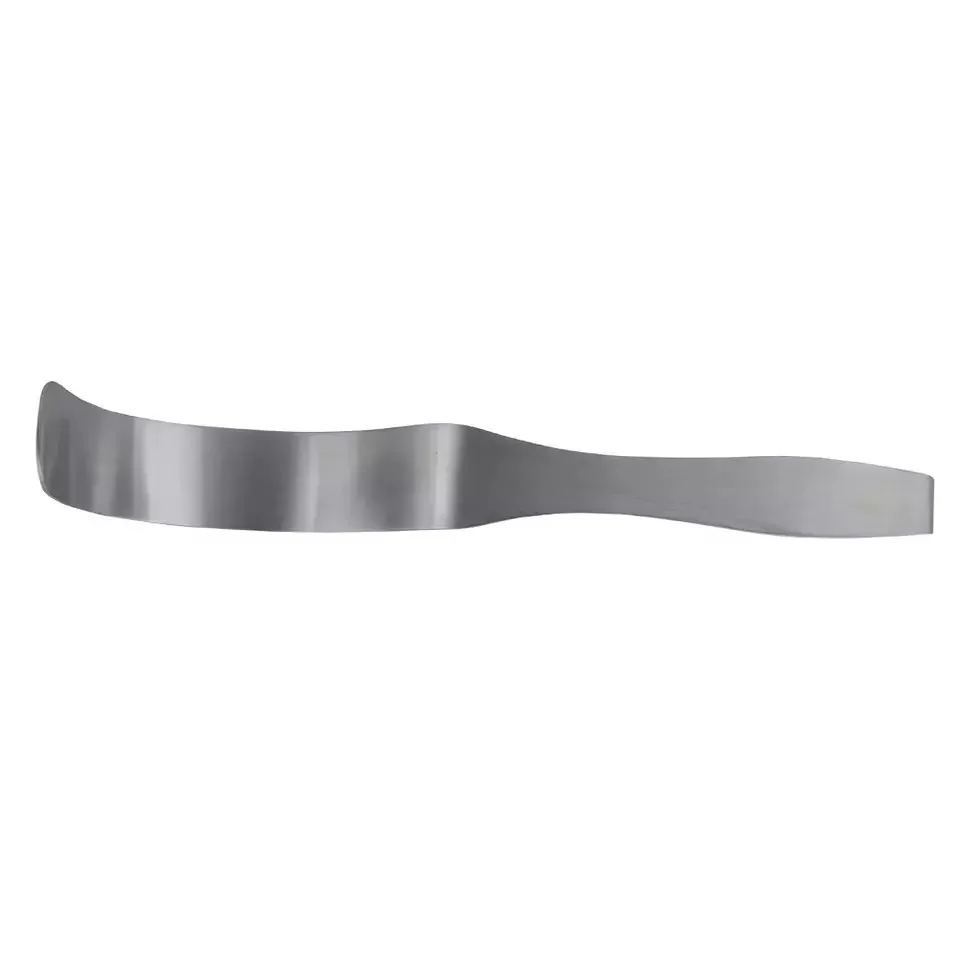 Гибкий Ретрактор Deaver с плоской ручкой и изогнутым лезвием абдоминальный инструмент из нержавеющей стали