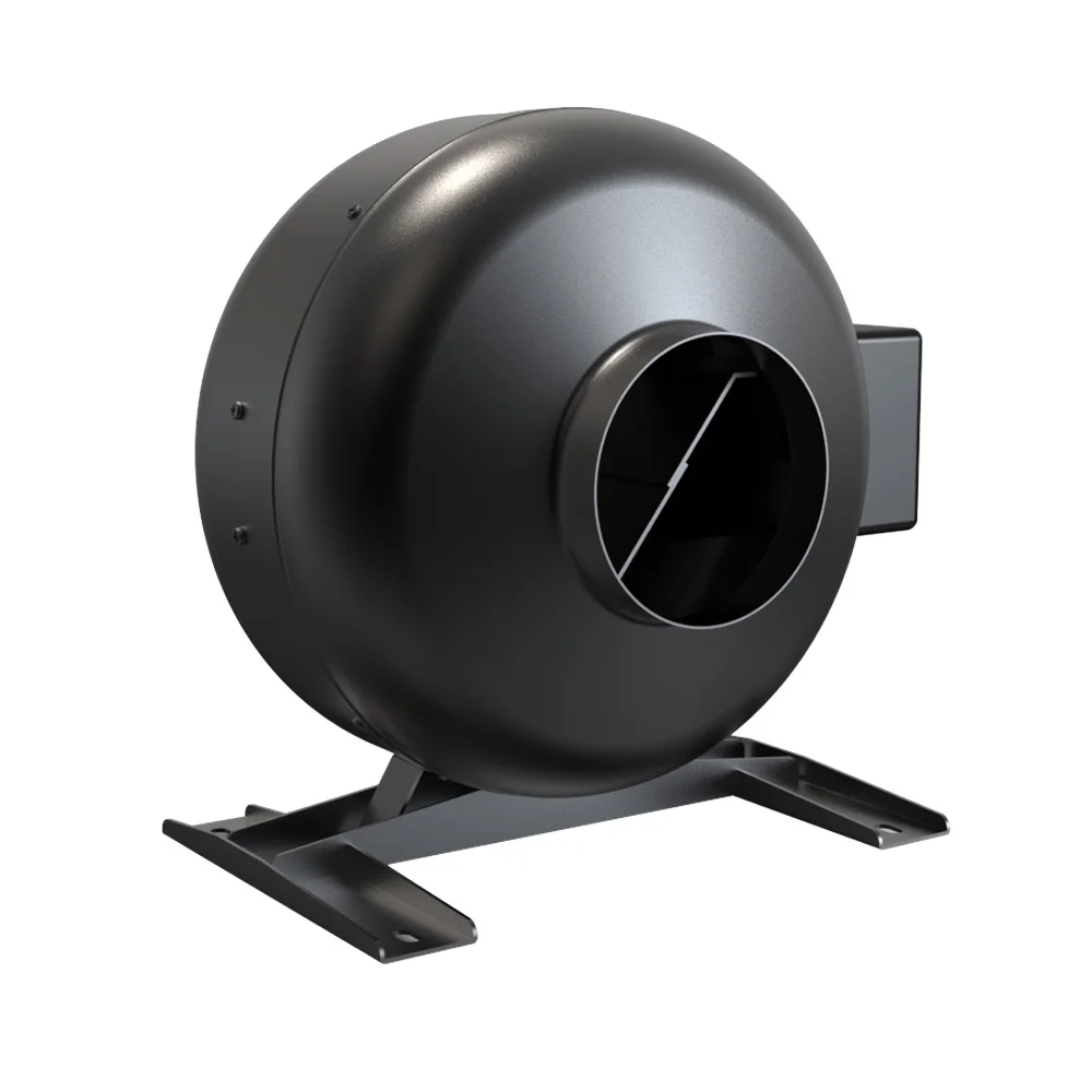 Black 6Inch High Suction Exhaust Fan Round Radial Centrifugal Fan Wheel