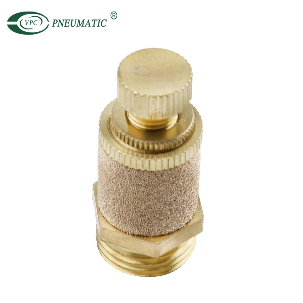 Air Brass Quick Exhaust Silencer Throttle Valve