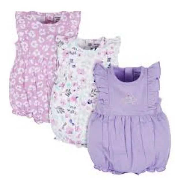 Cartoon Cute Casual Long Sleeve Baby Jam Coat New Born Design 3 Pcs/pack Baby 100% Cotton Cute Printing Custom Low MOQ Baby Body