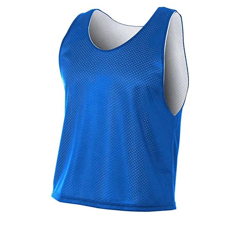 Quick dry breathable mesh pinnies custom sublimated lacrosse game reversible wear lacrosse jerseys