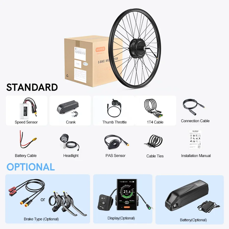 SUTTO 250 Вт 36 В комплект для двигателя ступицы mtb biciclita elettrica переоборудования электросети