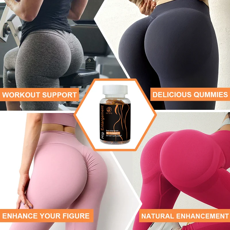 Oem Bbl Gummies Maca Body Magic Booty Enlargement Hip And Butt Lifter Enhancement Gummies For Woman
