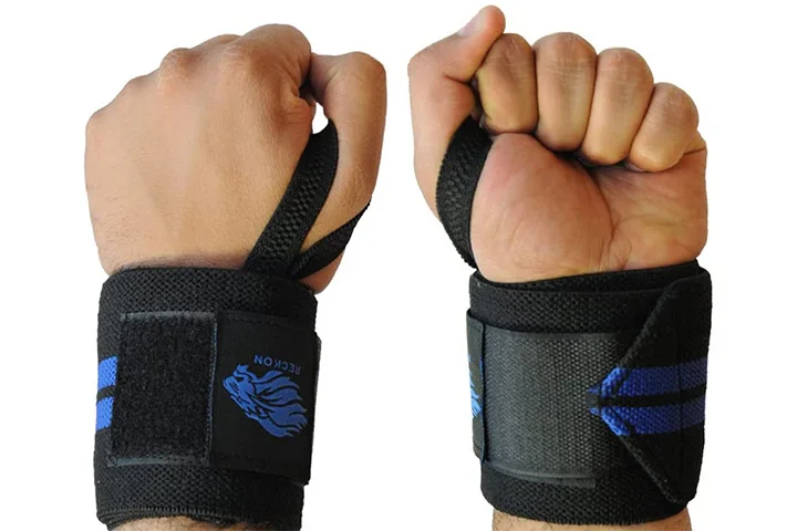 Adjustable powerlifting wrist wraps support weight lifting elastic for tennis sports fitness wrist brace