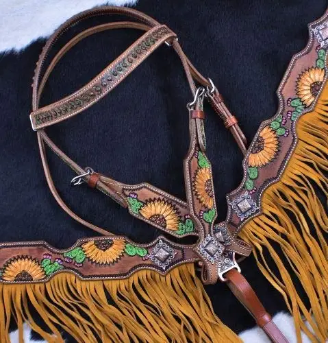 Genuine Leather Western Headstall Bridle Equestrian Product for Riding Horses Custom Logo Fancy Stitching Available Bulk Price