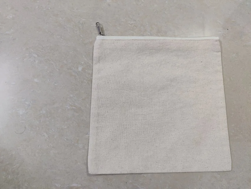 100% cotton sandwich bread pouch natural color with zipper can be customized colors sizes styles materials manufacture in India