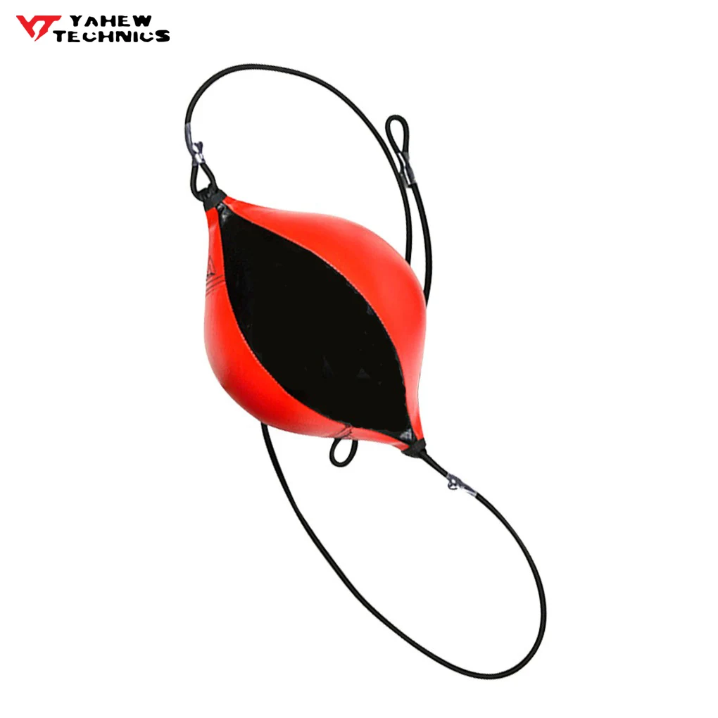 Quality PU Leather Punching Pear Inflatable Double End Training Reflex Speed Boxing Balls Bag