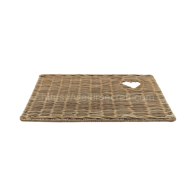 Hot Sale Rectangular Rattan Placemats / Table Mat Classic Style Low MOQ Wholesale Vietnam Handicraft