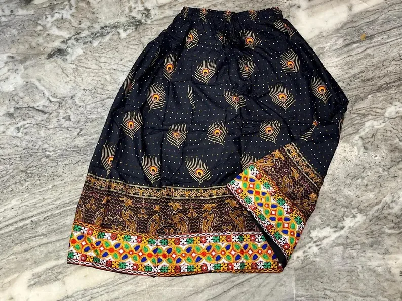 Юбка Женская многоярусная из хлопка