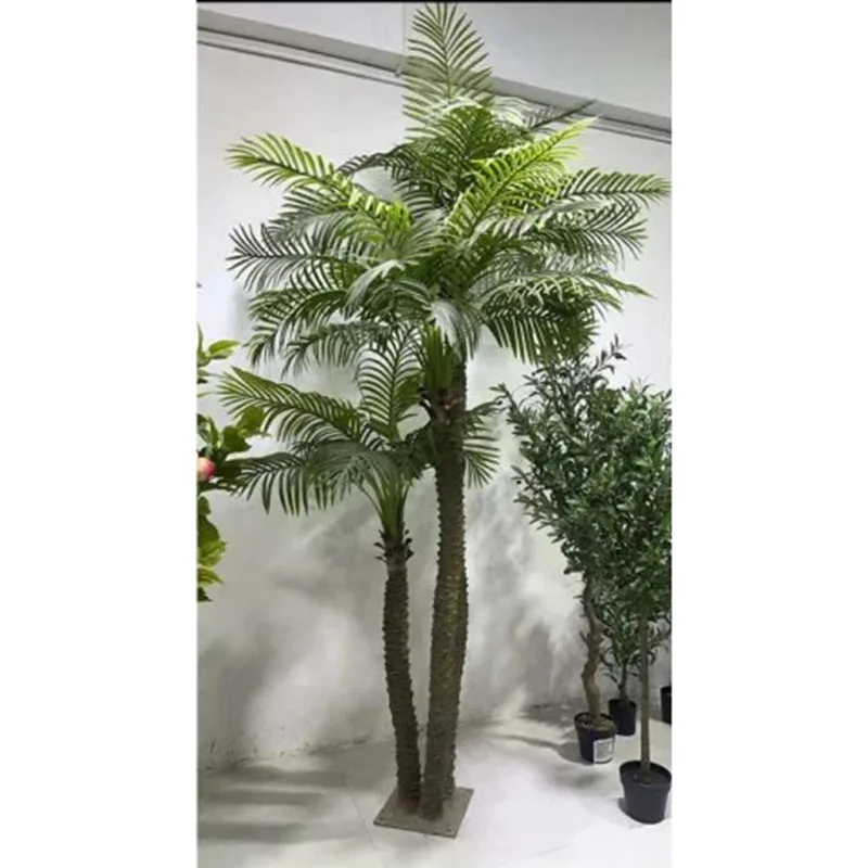 High Quality 160CM Fak_e Artificial Hawaii Palm Tree Kwai Plant Interior Decoration