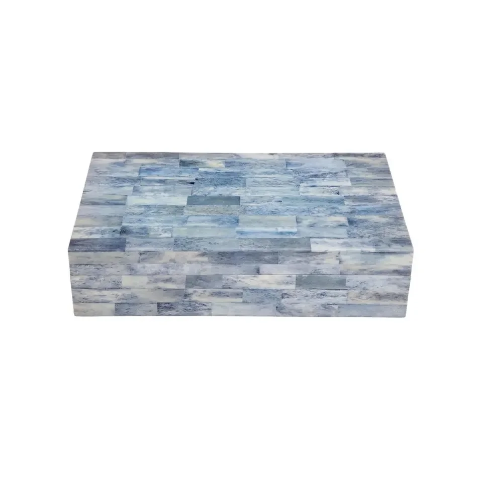 Премиальный дизайн инкрустация из кости и акриловая коробка сервировочный лоток горелка ручной работы по меньшей цене