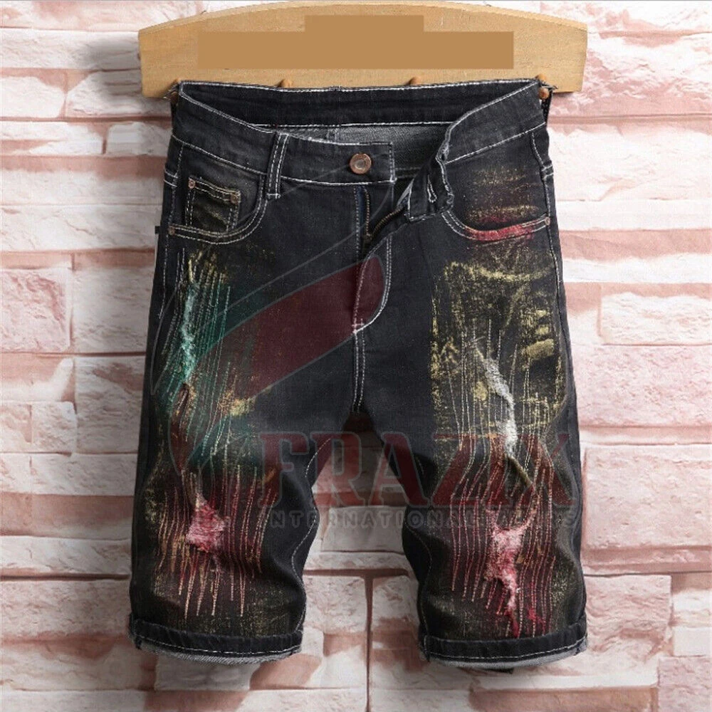 Hot Sale Trending Denim Short Summer Jeans Men Slim Tight Short Pants Jeans Trousers Jeans Shorts