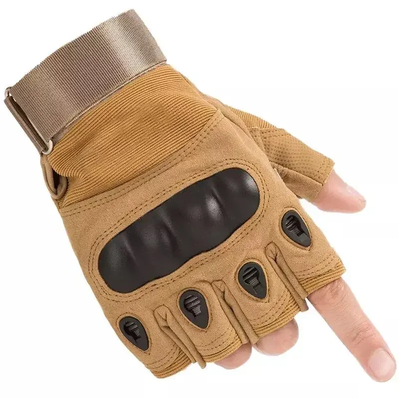 SONICE Free sample Riding Tactical Combat Gloves Hiking Fitness Hard Knuckle Gloves Half Finger Tactical Gloves