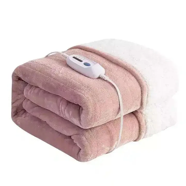 Buy Electric Heated Blanket Heating Mattress Dual Temperature Dual Control Compliant home textiles throw blanket in France