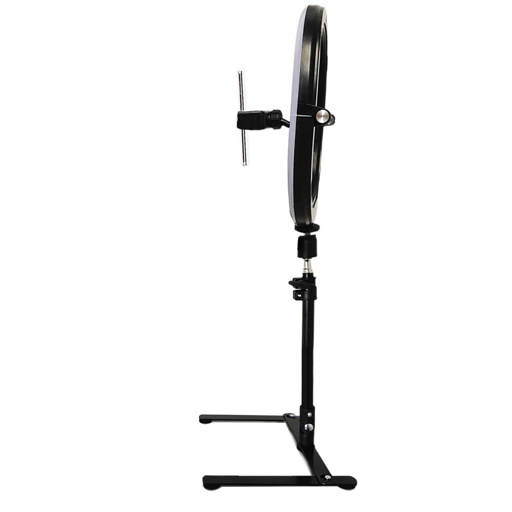 LED Selfie Selfie Light Desktop Shooting Live Broadcast Tripod Folding Belt 10 Inch LED Ring Selfie Light