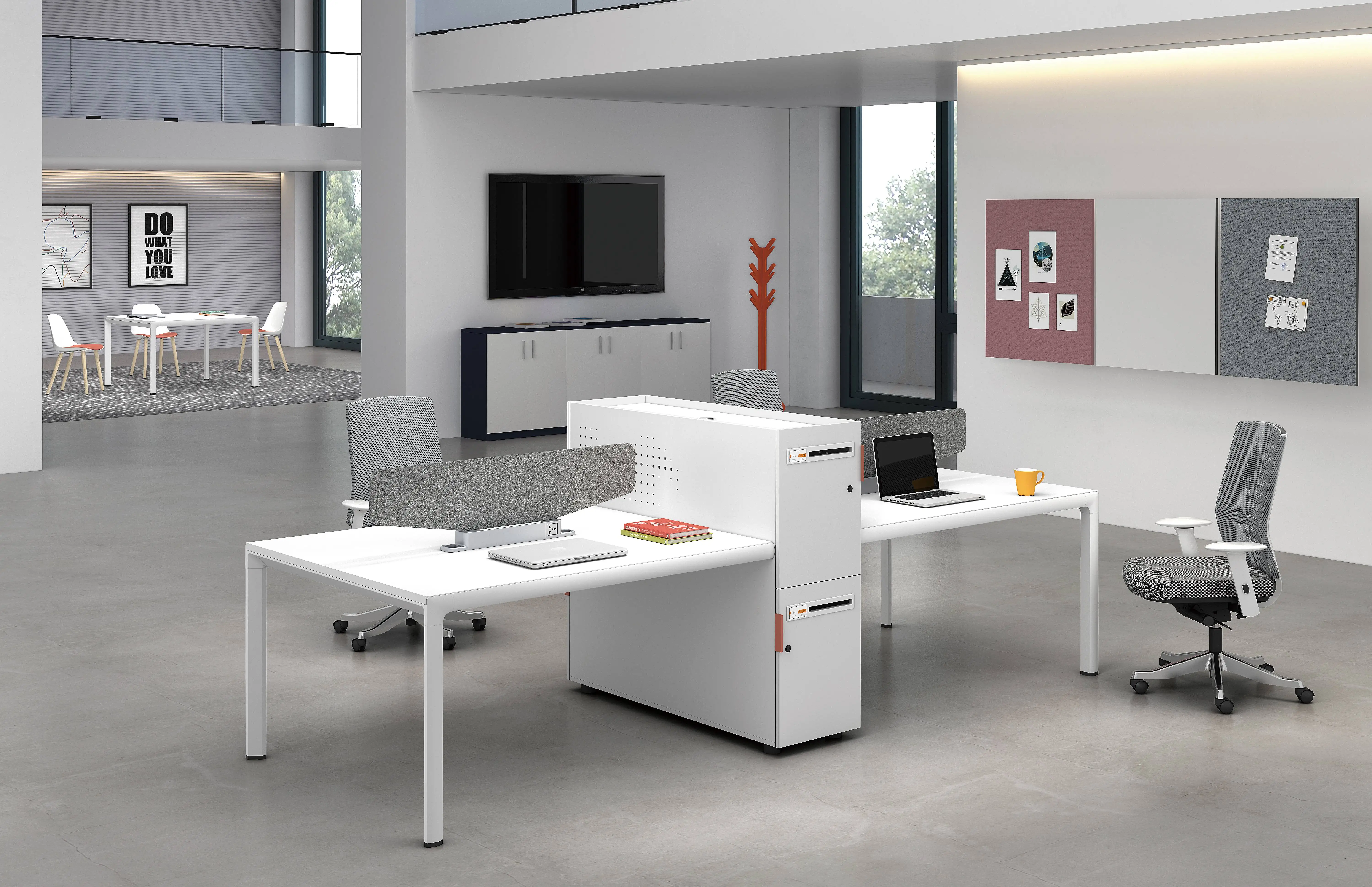 Китай оптовая продажа колл-центр 2 4 6 человек Офисная модульная мебель рабочие места стол и стул