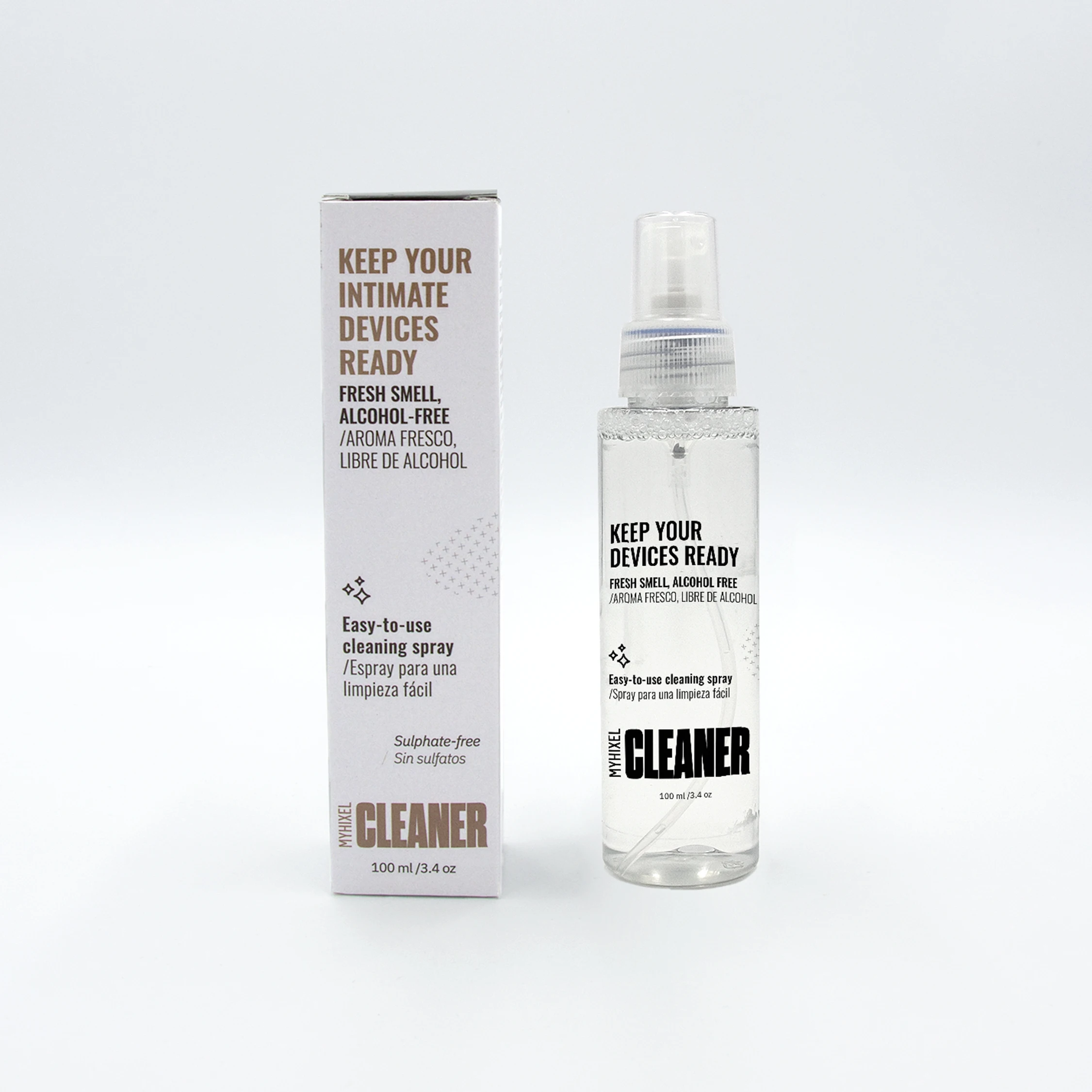 MYHIXEL 100ml Alcohol-Free Intimate Care Cleaner Spray for Sex Products Safer Sex Category