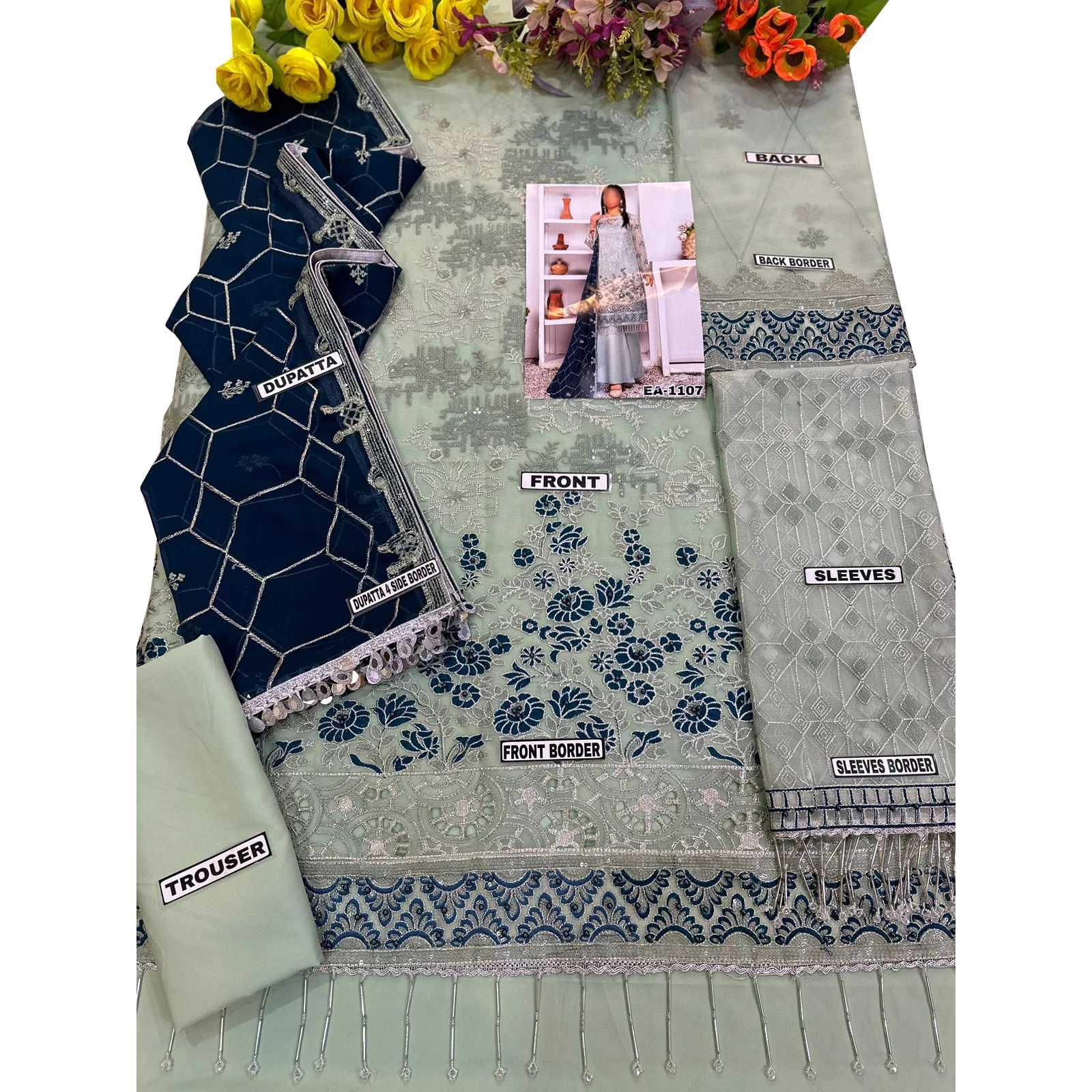 New Designs Of Pakistani Style Lawn Suit With Heavy Embroidery Summer Collection Pakistani Salwar Kameez