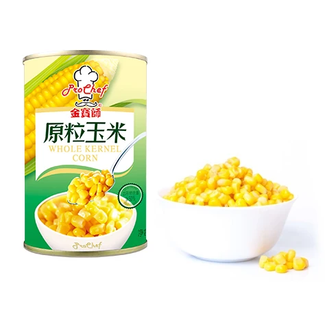 Шэньчжэнь оптовые цены на кукурузу продукты для переработки готовые к употреблению ароматизированные консервированные сладкие кукурузные гранулы зерновые