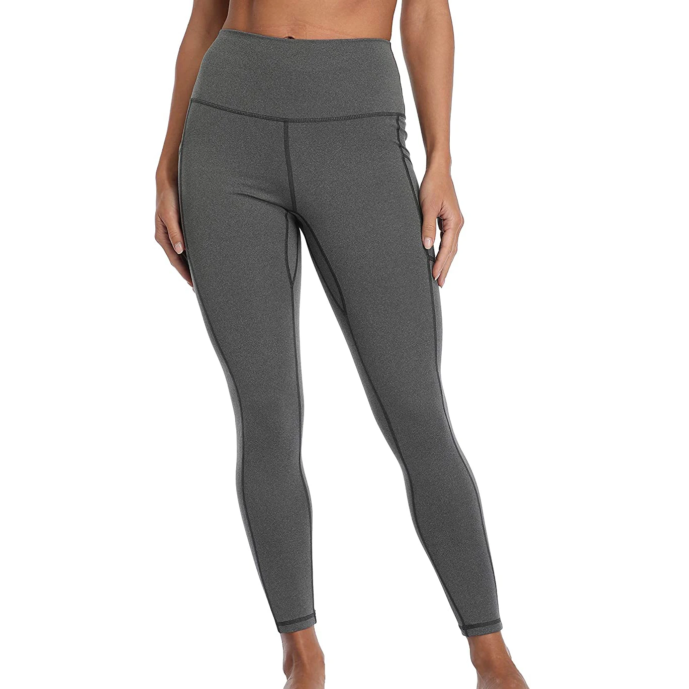 Legging Heather Grey Workout Running Gym Scrunch Butt leggings Yoga High Waisted Tummy Control Lift Breathable Pants leggings