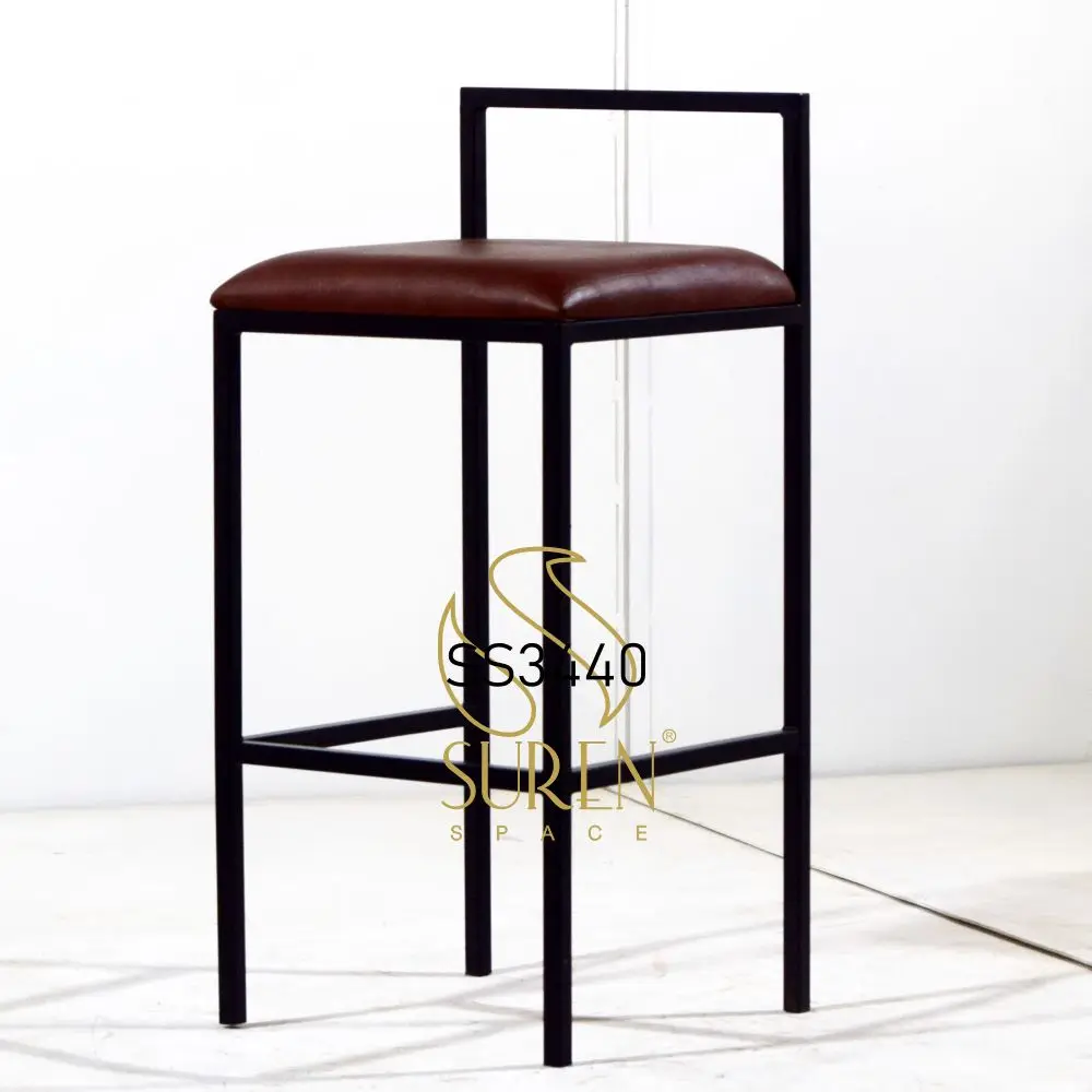 Handcrafted Indian Metal Restaurant Fabric Seating Chair Hotel Room Chair