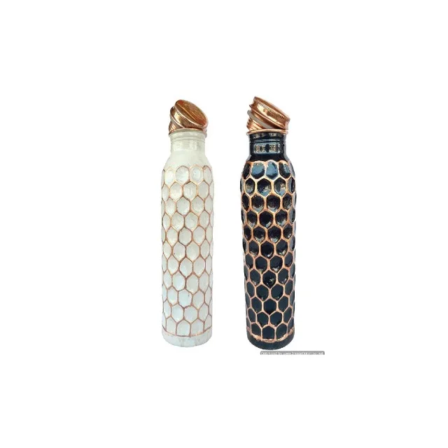 Copper Shiny Polished With Lacquer Bottle Copper Metal Luxury Standard Fancy Bottle For Home Tableware Accessories At Low Price
