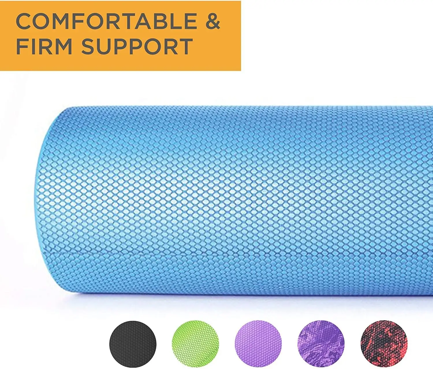 Travel-Size High-Density Foam Roller with Exercise Guide Two-in-One Grid Foam Roller Set Combo for Release and Yoga