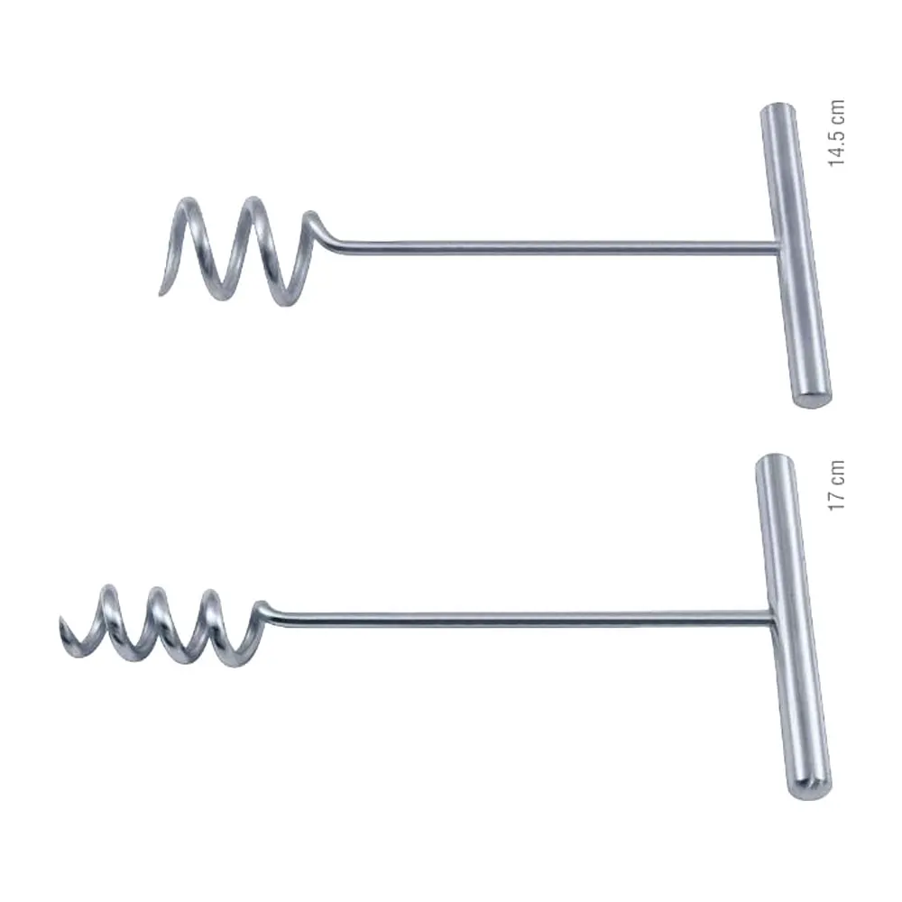 Doyen Myoma Screw Stainless Steel 14.5 cm Satin and Mirror Finish segond myoma instruments high quality