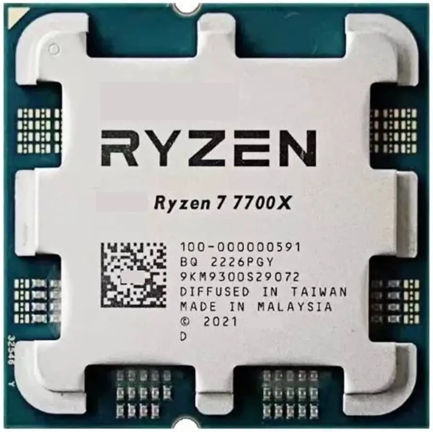Original tray AMD CPU R7 7700X 4.5 GHz 8-Core 16-Thread CPU Processor 5NM L3=32M Socket AM5