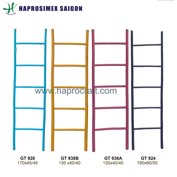 Natural bamboo ladder, bamboo furniture for home and garden decor, home accessories (GT 767)
