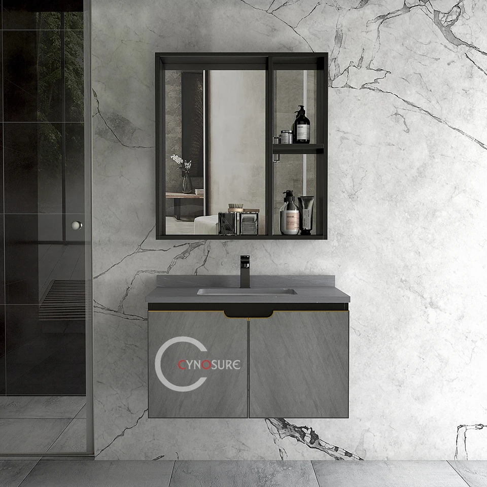 New Customized Wooden Cabinets And Vanities Toilet Bathroom Vanity Cabinets with mirror