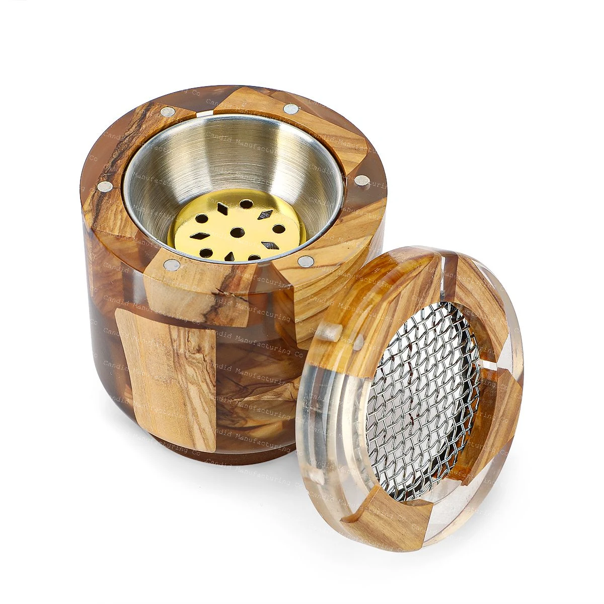 Modern Unique Epoxy Resin Incense Burner High Quality Mubkhara Madkhan Scented Wood Seed Three Oils Ramadan Tea Lavender Benzoin