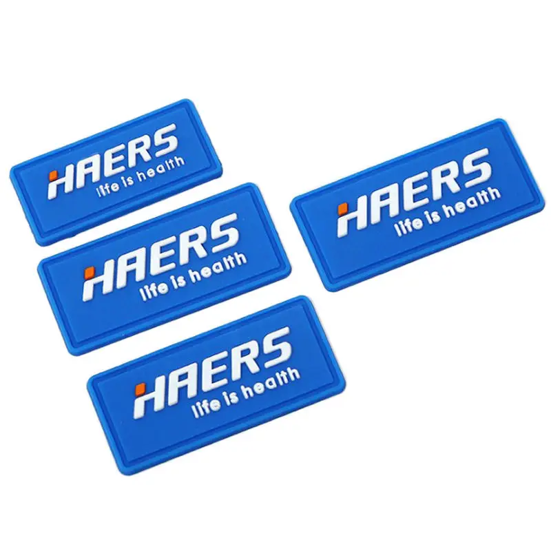 Factory High Quality Custom Embossed 3D PVC Rubber Label Rubber Logo Patches Custom Clothing Labels