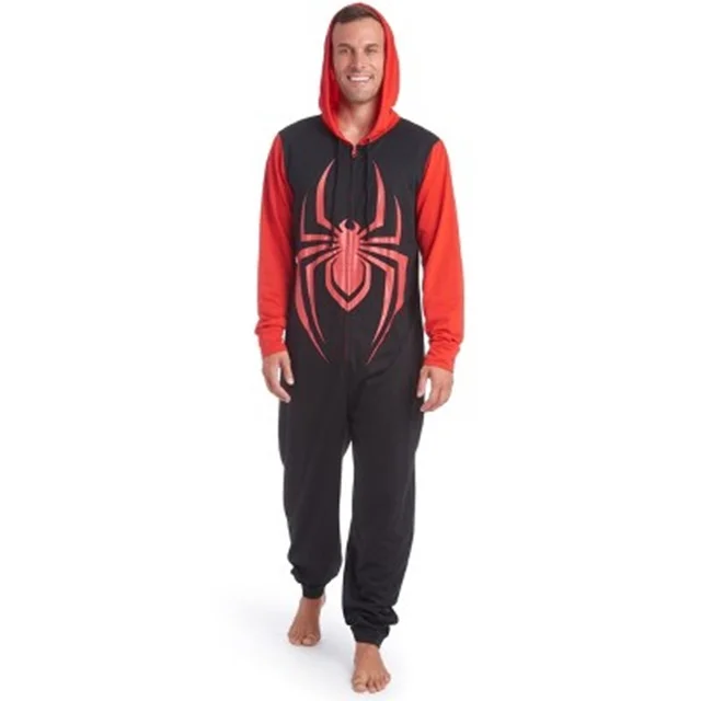 Onesie - 100% Cotton Polyester OEM Long Sleeve Adult Mens Cotton Stretched Onesie