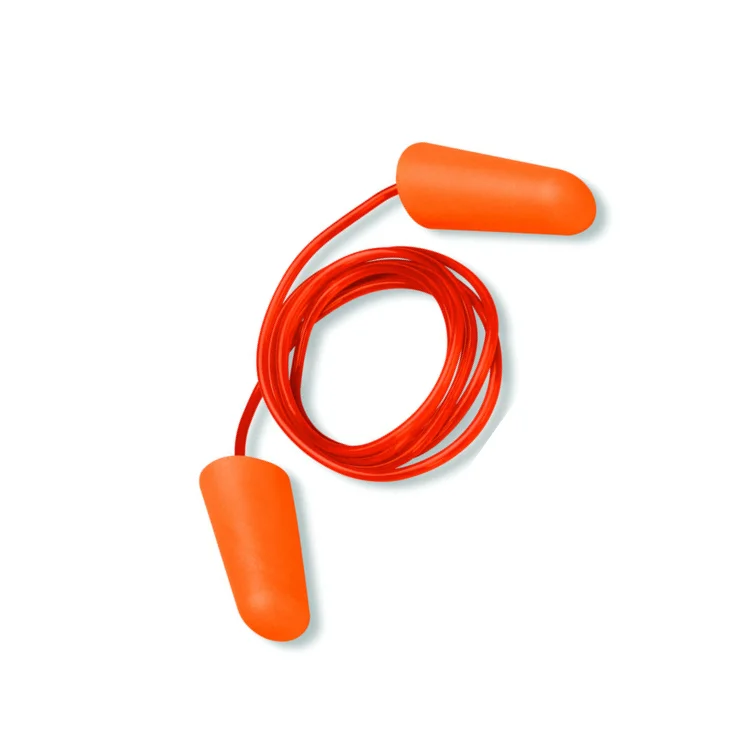 High Quality polyurethane foam earplugs with NRR 32dB hearing protection disposable corded earplugs from Vietnam