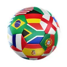 Football Soccer Ball with countries flag ball custom logo bulk quantity