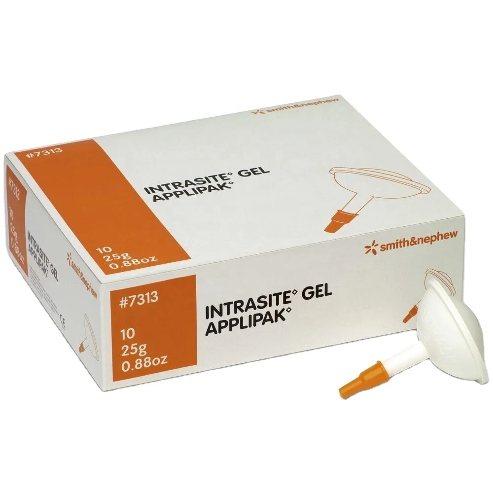 Smith & Nephew Intrasite Gel Applipak 25g Pack of 10 Hydrogel Wound Dressing (7313) Wound Healing Gel