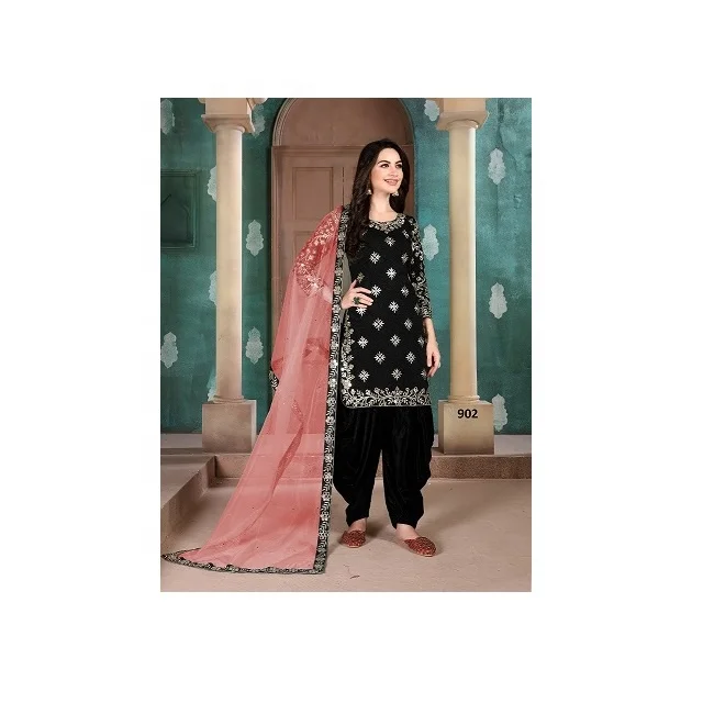 Best Quality Mirror Work Punjabi Suits For Wedding and Festival Wear At Wholesale Price From India