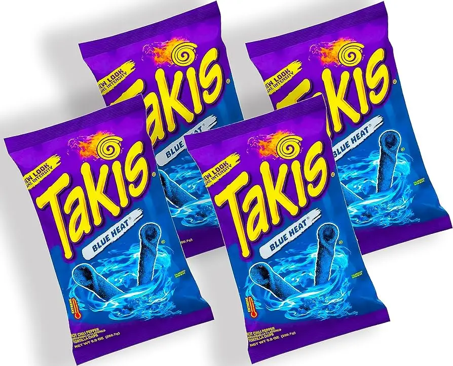 Wholesale Takis Fuego 92g , 280g Best rolled tortilla chips / Wholesale Takis Limited Edition Blue Heat Pepper