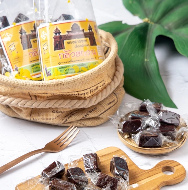 Sweet Banana Candy Chewy Taffy Laffy Thai Snack High Quality For Export The Original Snack From Thailand