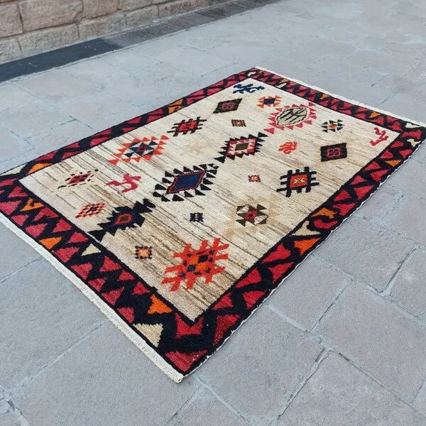 Индийские коврики из шерсти и джута