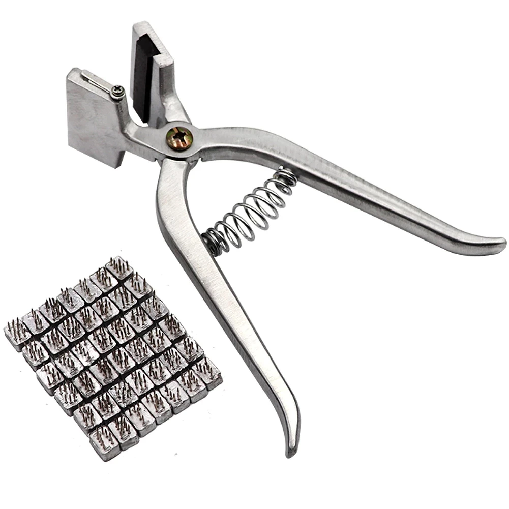 Cettia Stainless Steel Pig Tattoo Pliers Ear Thorn Pliers Goat Tattoo Machine Veterinary Applicator Animal Tattoo Pliers