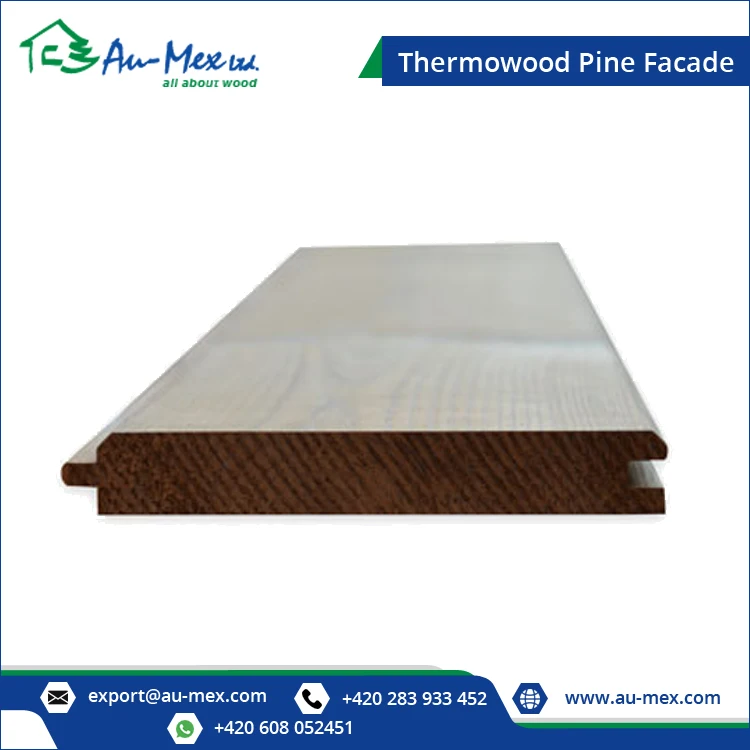 20x140 mm Thermo Pine Wood Cladding Smooth surface