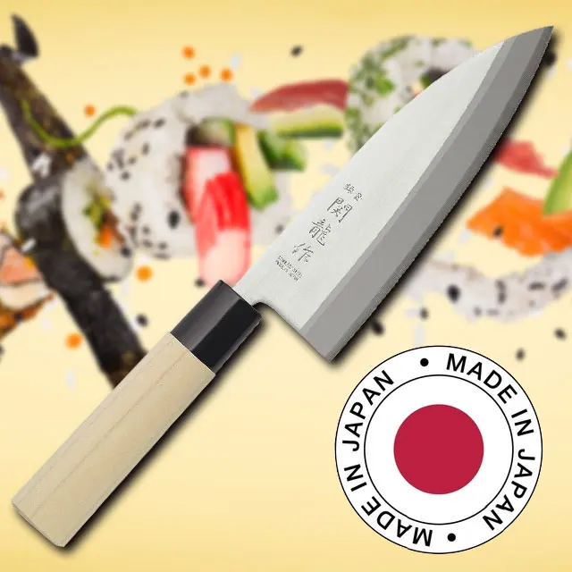 Durable and Superb quality Rockwell C scale Japanese Kitchen Knife for cooking, Deba Wabocho, Ship worldwide from Japan