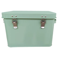 Metal Gardening Storage box Organizer Seed box With Dividers and Latches