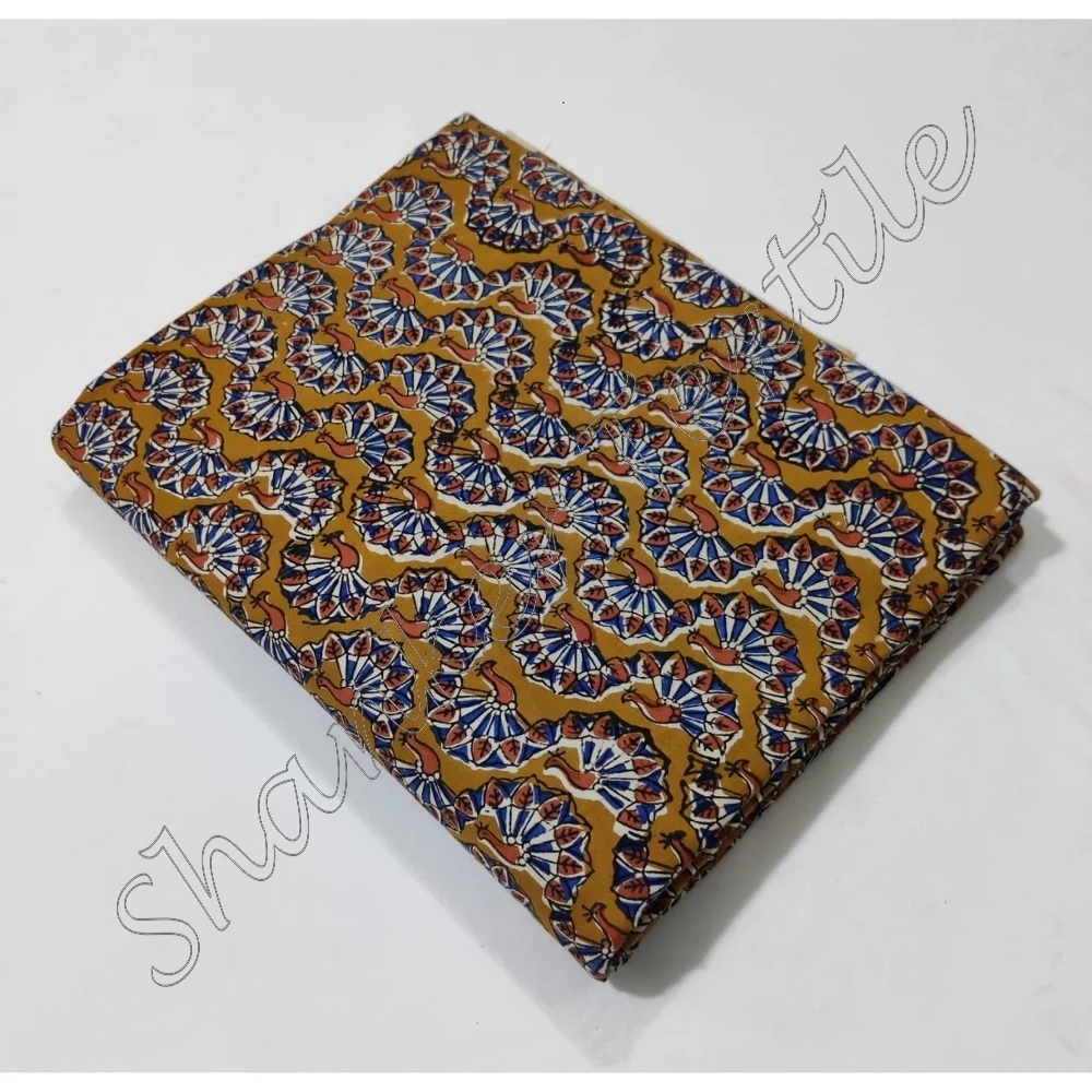 100% Pure Cotton Dress Making Voile Floral Jaipuri Sanganeri Kalamkari Dabu Printed Wholesale Indian Hand Block Printed Fabric